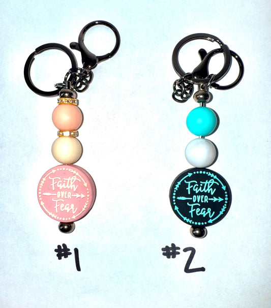Faith Over Fear Keychains