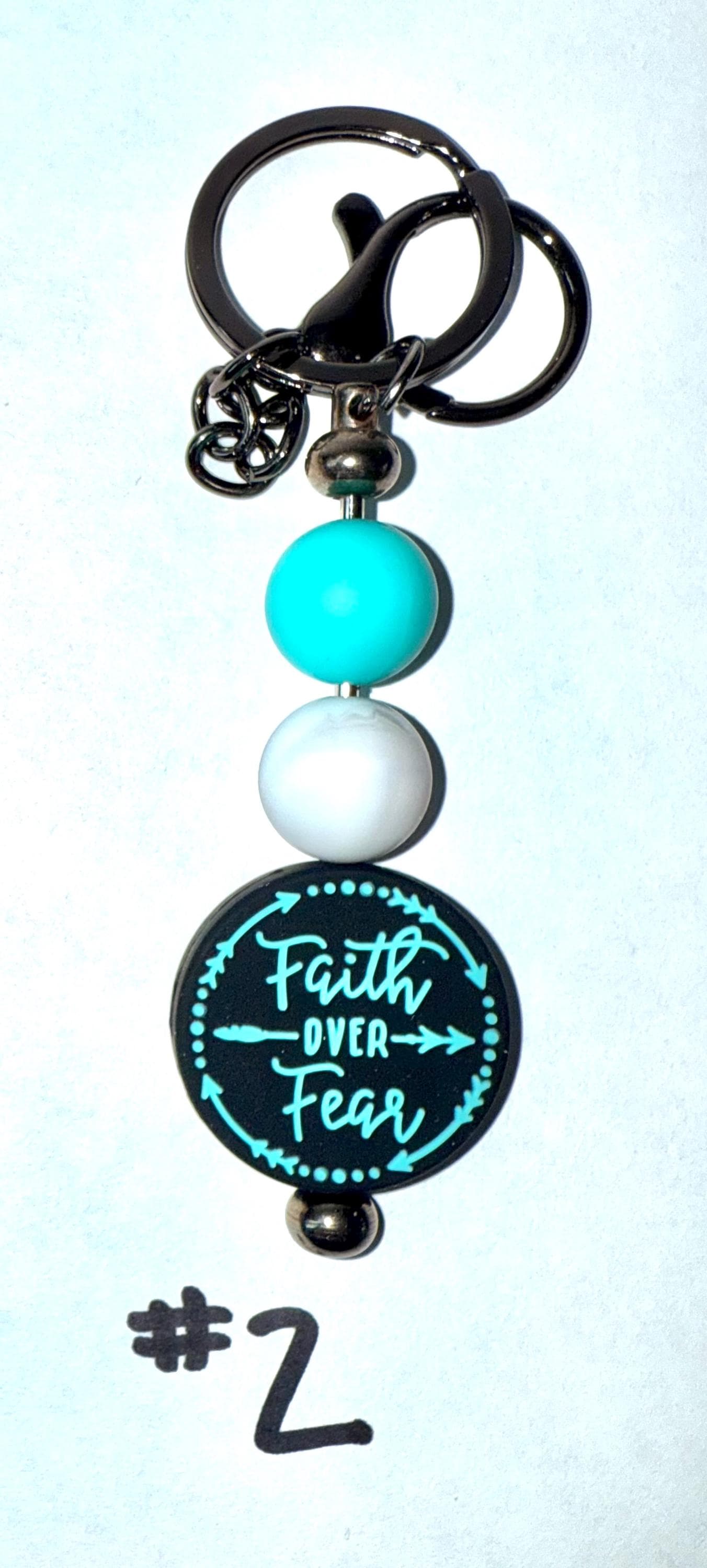 Faith Over Fear Keychains